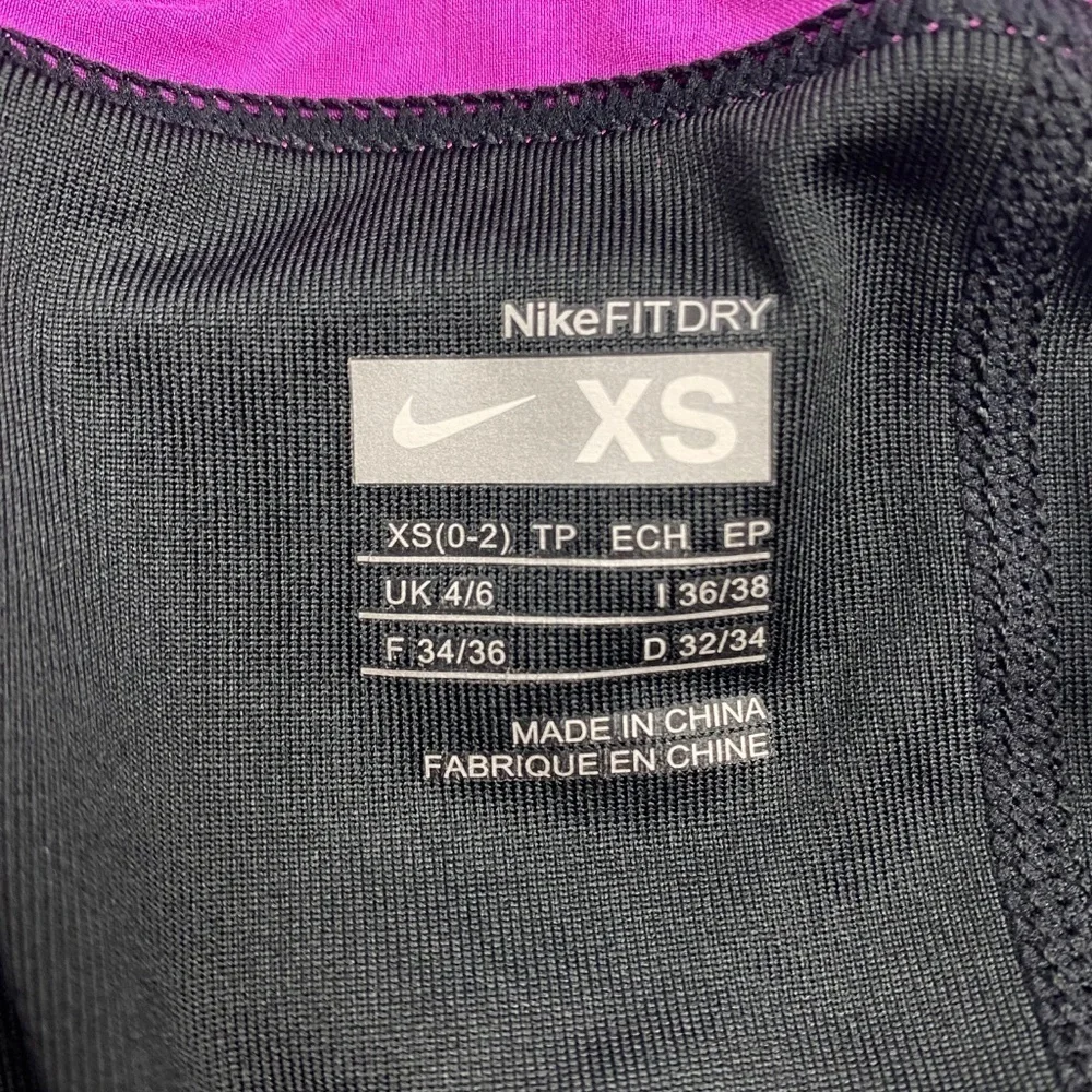 NIKE Tennis Fit Dry Skirt Built in Shorts Pink with Black Mesh Size XS